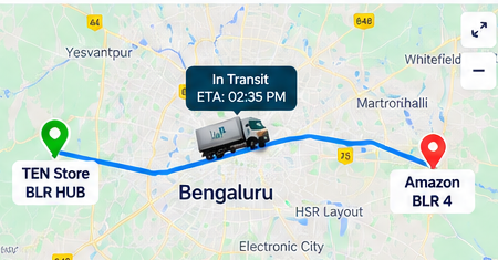 Bangalore Live Route Map